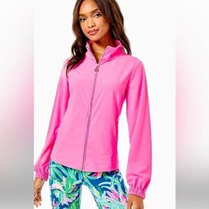 NWT Lilly Pulitzer Sanya Performance Jacket Cockatoo Pink XS